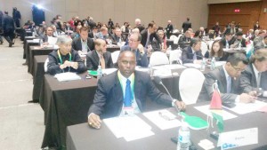 Steve Ninvalle at the AIBA Congress in South Korea earlier this year.