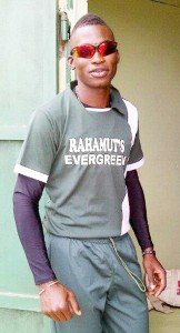 Travis Blyden in Evergreen’s uniform. 