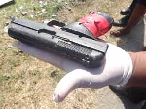 The gun that was recovered 