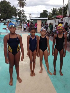 Five times Gold medalist Aleka Persaud (2nd from left) and Bronze medalist Antonia Dey (2nd from right)were impressive on the day.