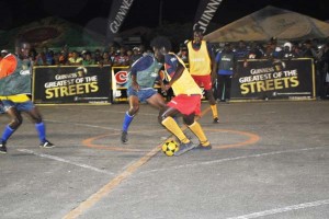  Part of the action on opening night of the Georgetown Zone of the Guinness ‘Greatest of the Streets’ Competition.