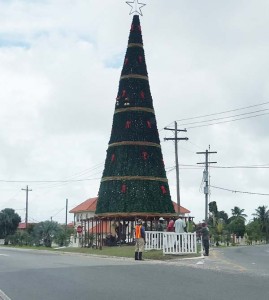 President David Granger is expected to flick the switch to illuminate the Rahaman Park Christmas Tree this evening.