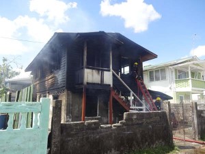 What remains of Lot 34 Norton Street Bagotstown after the fire.