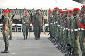 Chief of Staff, Brigadier General Mark Phillips reviewing the parade.