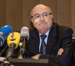 Suspended FIFA President Sepp Blatter pauses during a press conference to respond to the FIFA ethics committee’s verdict to ban him for 8 years, at former FIFA’s headquarters Hotel Sonnenberg in Zurich, Switzerland, Monday, December 21, 2015. (Photo: AP) 