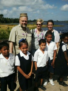 United States Ambassador, Perry Holloway and Ms. Linda Arbergrass is welcomed at Mashabo