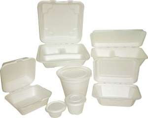Some of the alternatives to Styrofoam being marketed by CCI.