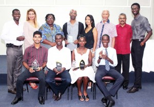 Awardees and officials at the recent GTA presentation. 