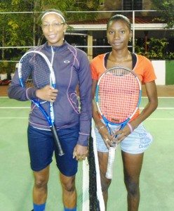 Cristy Campbell (left) and Aretta Dey after their contest.