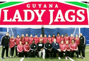 Lady Jags’ squad in Canada with Technical staff.