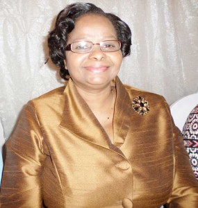 Minister of Social Protection,  Ms. Volda Lawrence