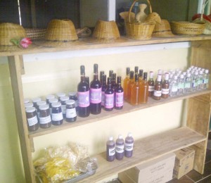 Som of the agri products on display.