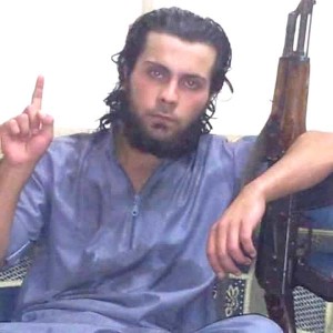 The activist group Raqqa is Being Slaughtered Silently said 20-year-old jihadi Ali Saqr al-Qasem (pictured) shot his mother Lena, 45, in the head with an assault rifle in front of a large crowd.