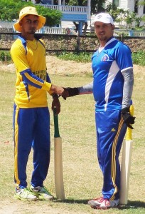 Opening batsmen for Speedboat SC Shazim Hussain (left) and Anand Bharat are expected to provide much entertainment.