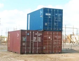 The three containers of Guyanese rice stranded in wharf facilities, Belize.