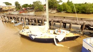 The “Allegro” moored at the GDF Coastguard wharf.   