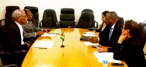 President Granger being briefed by the Independence Committee