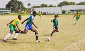 Part of the action in this year’s Milo U-20 Schools Football Competition.
