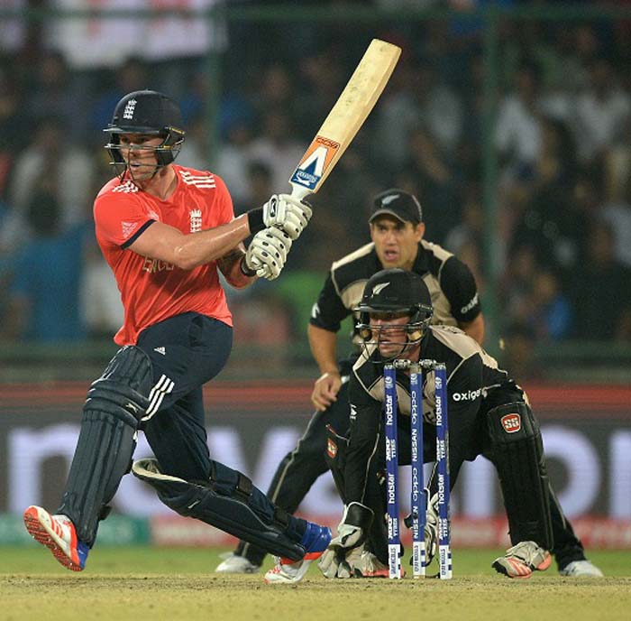 Jason Roy brings out the reverse sweep, England v New Zealand, World T20 2016, semi-final, Delhi, March 30, 2016 ©Getty Images