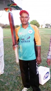 Nazim Ali after his tournament high score of 157* 