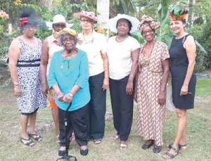 Members of the Inner Wheel Club of Georgetown (IWCG) already decked out in their exquisite hats  