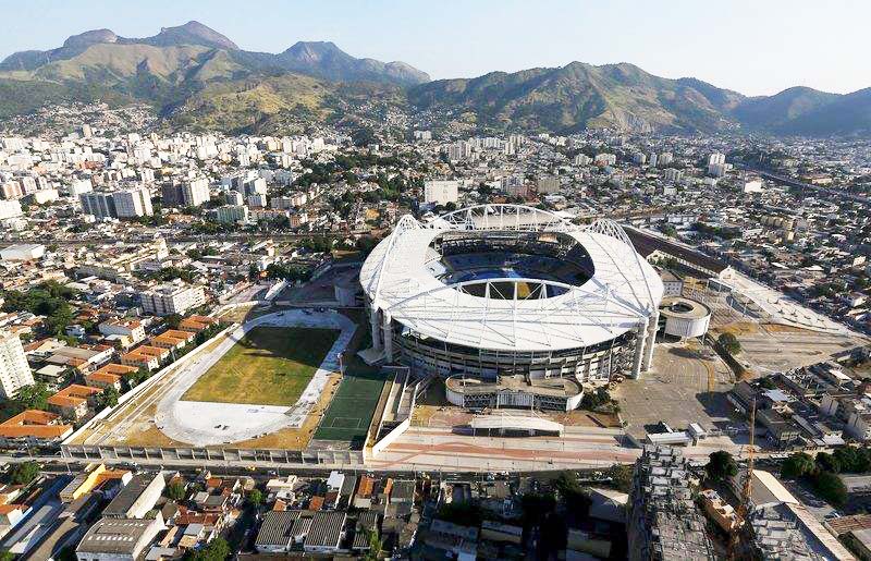  An aerial view shows Rio Olympic Stadium in Rio de Janeiro, Brazil, April 25, 2016. (REUTERS/RICARDO MORAES)