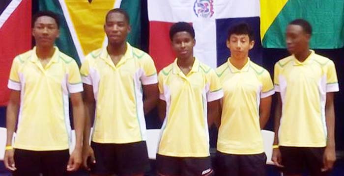 Guyana Boys Table Tennis Team