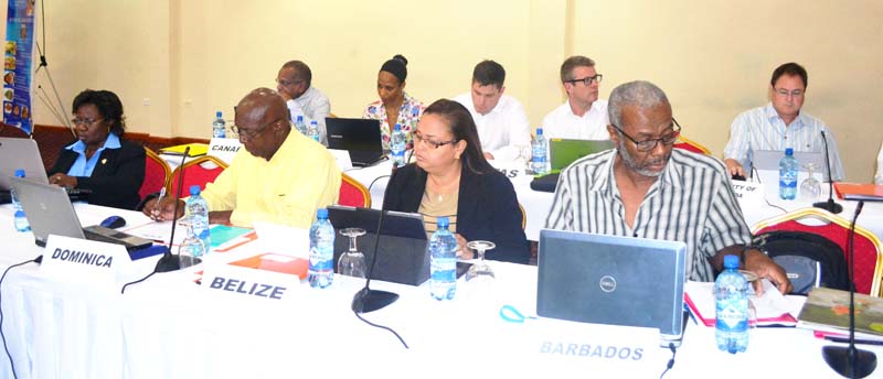Representatives of Member States during the forum yesterday at the Ramada Georgetown Princess Hotel, Providence. (MOA Photo) 