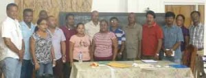 Executive members of the Essequibo Chamber of Commerce