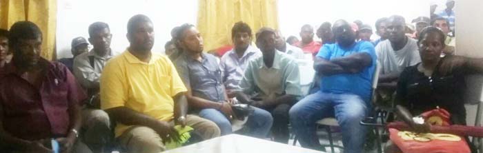 Stakeholders at the meeting.