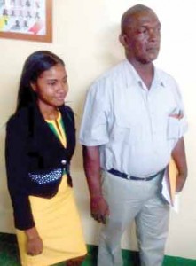 Lethem’s Deputy Mayor, 19-year old Maxine Welch and Mayor Carlton Beckles.