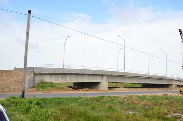 The $350M East Demerara Water Conservancy (EDWC) Northern Relief Channel Public Road Bridge at Hope 