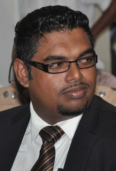 Opposition MP,  Irfaan Ali