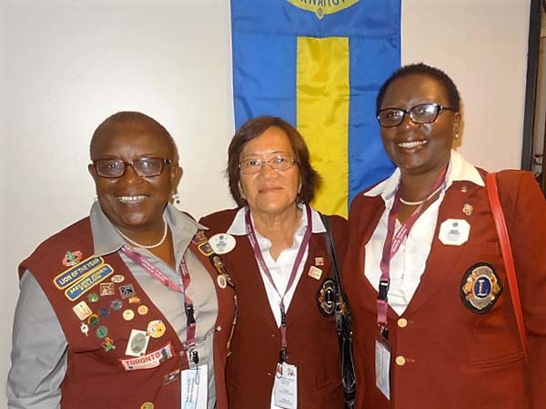 During the Convention in Suriname where she was elected District Governor.
