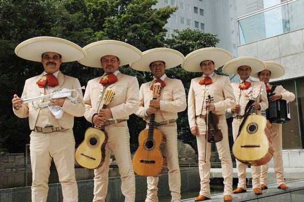 The Mexican Mariachi Music Band.
