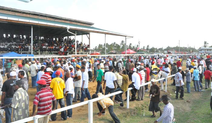 Next weekend’s Four Horseman Promotion Race Meet could enjoy a massive crowd such as this one.