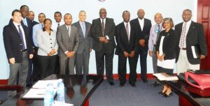  Representatives from CJIA, Caribbean Airlines, Guyana Civil Aviation Authority and Trinidad and Tobago Civil Aviation Authority following the meeting.