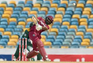 Darren Bravo struck 12 fours and four sixes during his 102 off 103 balls. (AFP)