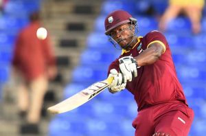 Johnson Charles winds up for a big hit, West Indies v Australia, 5th match, ODI tri-series, Basseterre, June 13, 2016 ©AFP