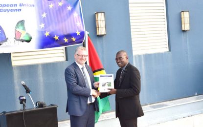 EU donates $2B, Engineering Design manual for Guyana’s Sea and River Defences