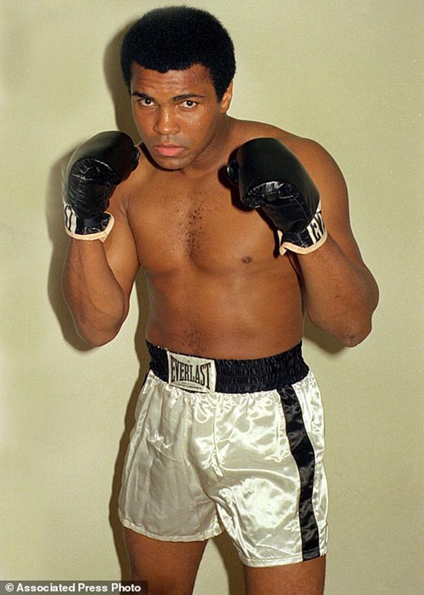 Muhammad Ali, the magnificent heavyweight champion whose fast fists and irrepressible personality transcended sports and captivated the world.