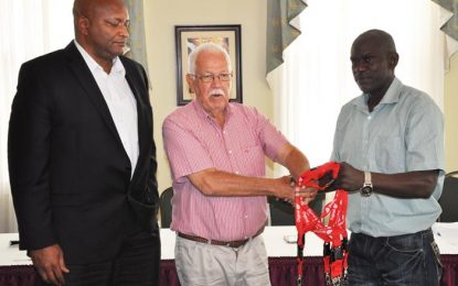 ‘Reds’ Perreira donates whistles to GBOC