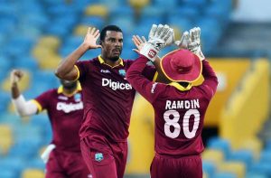 Shannon Gabriel ripped through South Africa’s top order, West Indies v South Africa, ODI tri-series, Bridgetown, June 24, 2016 ©AFP