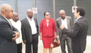 Mayor Patricia Chase-Green and her team in the Mexico meeting. At left is Ifa Kamau Cush.