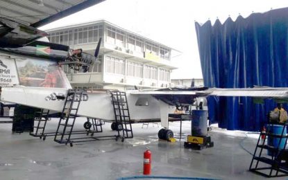 Engineer injured, aircraft damaged in Ogle airport incident