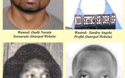 Interpol names Guyanese on its wanted list