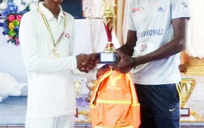 RHTYSC, MS/TCL 2016 Cricket Academy…Chanderpaul Govindan cops top award as successful Cricket Academy concludes