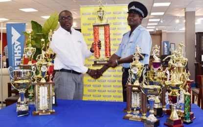 Courts hands over trophies for Police Athletics Championships