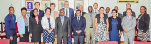 : Participants of the 4th round of European Union-Guyana political dialogue