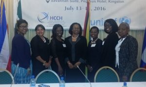 Members of GAWL with Chief Justice Mrs. Yonette Cummings-Edwards (centre)